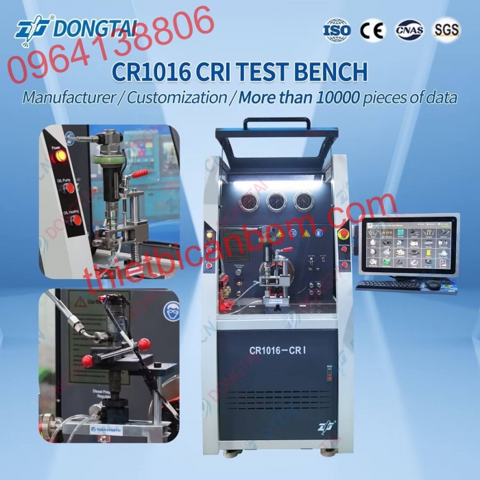 Máy kiểm tra CR1016 chuyên kim phun common rail Dongtai